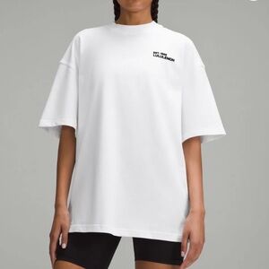 Lululemon Athletica White Heavyweight Cotton Crewneck Relaxed T-Shirt size M
